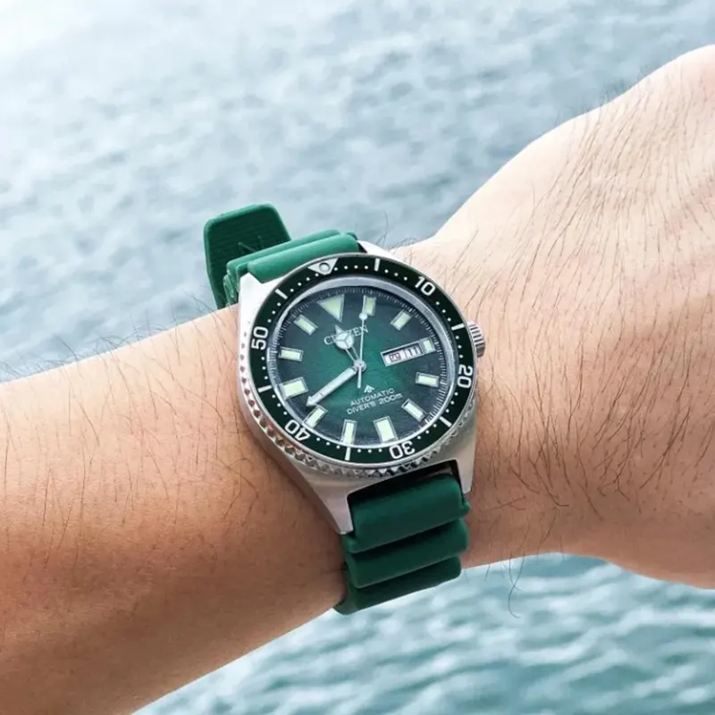 Citizen Promaster Automatic Green Dial Men's Watch- NY0121-09X